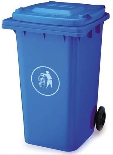 Outdoor 240L Plastic Waste Bin, Dustbin – Heavy Duty Garbage Bin Blue