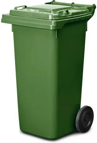 Outdoor 120L Plastic Dustbin Waste Bin, 120 Litres Dustbin, Garbage Bin – Green