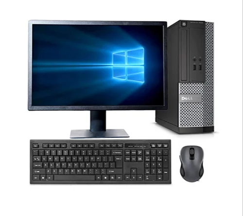 DELL Refurbished Desktop Computer, Core i5, 500GB HDD, 4GB RAM, 19-Inch Monitor – Black