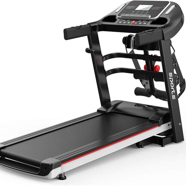 Multifunctional Treadmill 2.0HP Hydraulic Folding Ultra Silent Treadmill with LCD Display 100kg Max