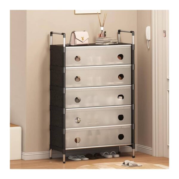 5 Layers Dustproof Shoe Rack Storage Cabinet