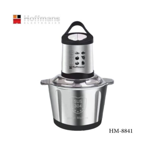 Electric Meat Grinder & Food Processor – Powerful Motor, Multifunctional Chopper, Easy to Clean (Stainless Steel)