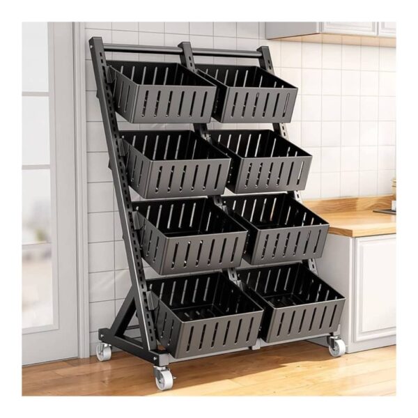 Multi-Tier Rolling Storage Cart Organizer