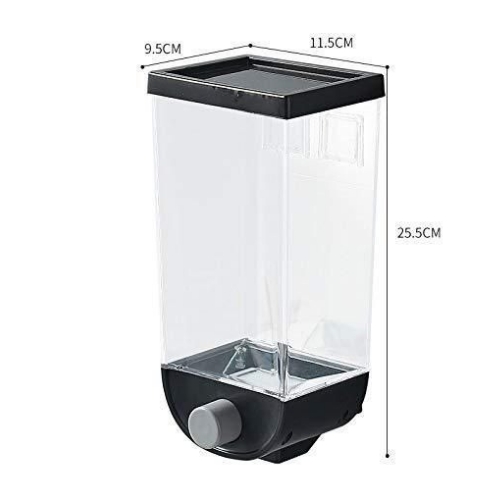 20251007_144631_0000 Wall-mounted Cereal Dispenser White And Black - Image 2