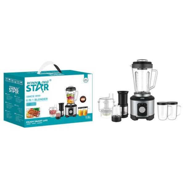 WINNING STAR 600W ST-5960 Multifunctional 6 in 1 Blender Juicer Food Processor