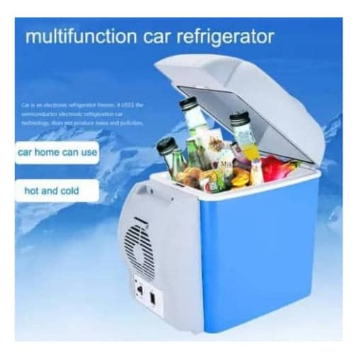 Portable Car Freezer with 7.5 Liters 12V Low Noise Mini Cooler, Car Fridge With Cooling and Heating Function Thermoelectric Cooler